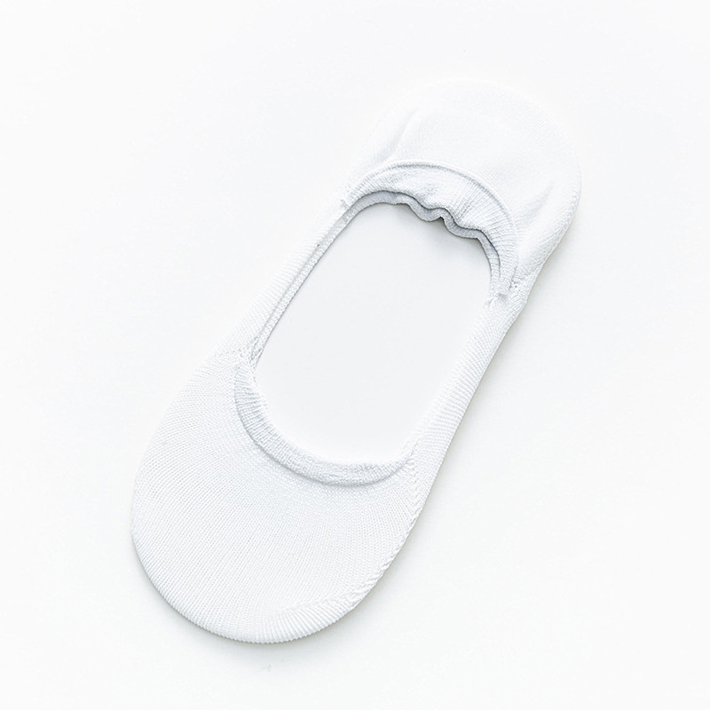 Socks Female Spring And Summer Thin Section Cotton Shallow Mouth To Help Low Black Absorbent Silicone Non-slip Socks Female Invisible Socks